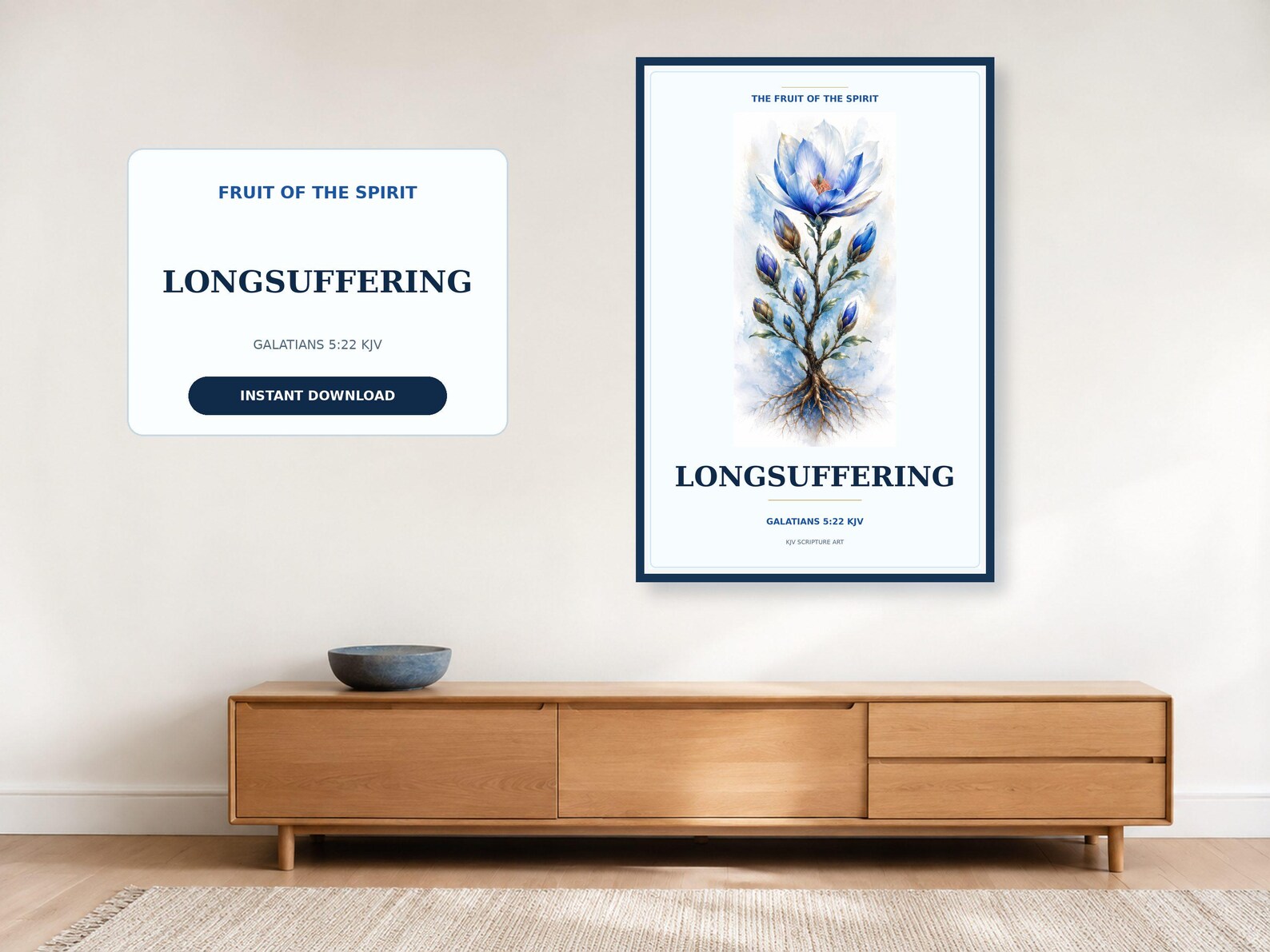 Longsuffering Fruit of the Spirit Wall Art Christian printable wall art Longsuffering Fruit of the Spirit Wall Art, a Christian digital printable from the Fruits of the Spirit collection by Thanks Lord Jesus