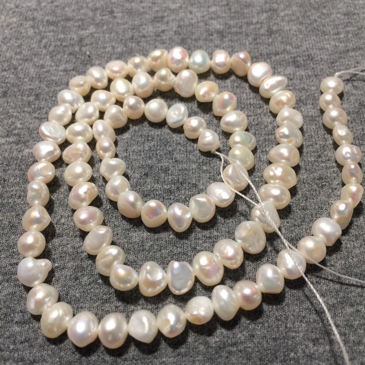 Pearls. Rare Biwa Pearls 16 Semi Graduated 4 X4 4 X6x4 Mm - Etsy UK