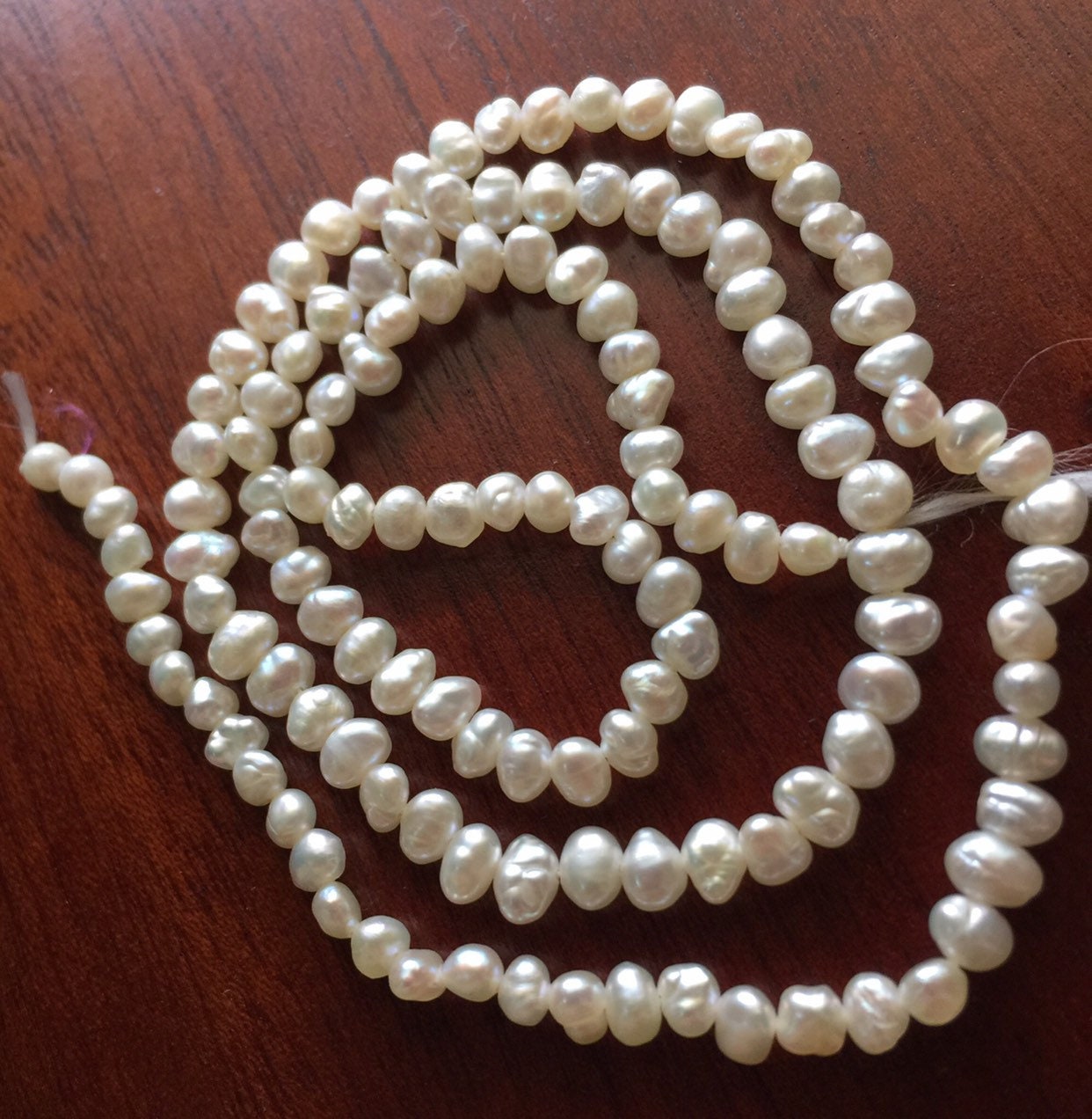 Pearls. Vintage Biwa Pearls. Rare 16 Strand. 4x3mm Slightly - Etsy