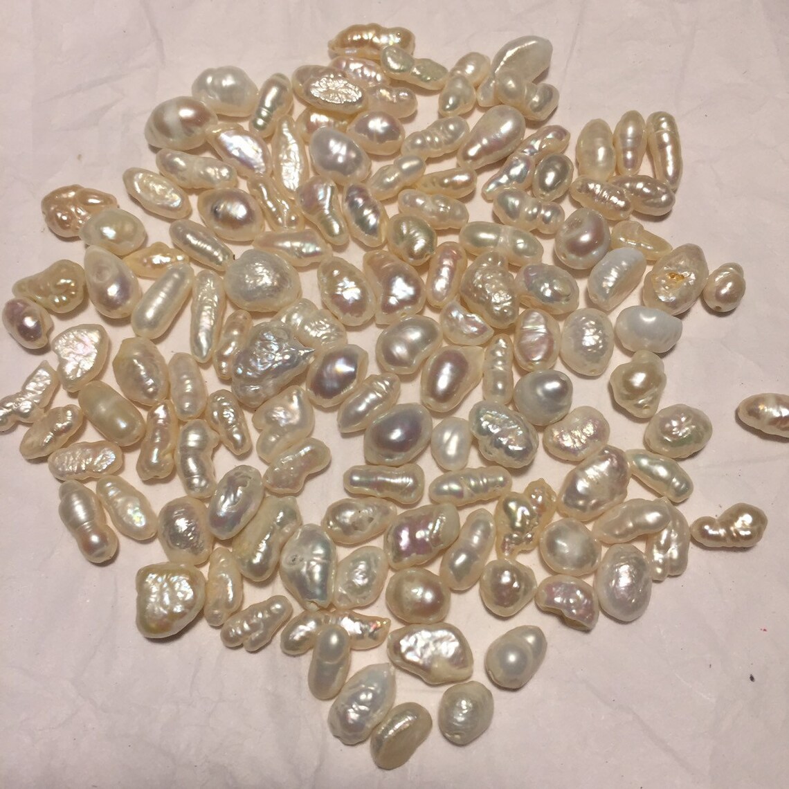 Large Pearls. 200ctw min 40 grams. White Biwa Rice Pearls Etsy