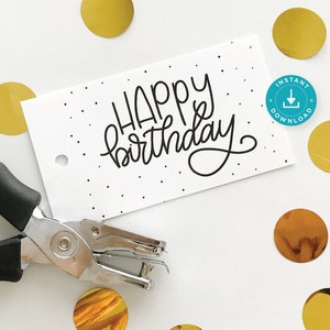 Joyeux anniversaire - Etiquettes à imprimer