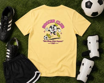 Kids Soccer Shirt, Soccer Club Tee, Boys Girls Soccer Shirt, Eat Sleep Kick Repeat Tee, Youth Soccer Gift