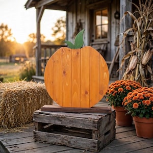 Wooden Pumpkin Woodworking Plans, DIY Slat Pumpkin Build Plan PDF with Cut List, Beginner Fall Porch Halloween Outdoor Decor
