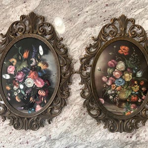 Vintage Floral Italian Frames - Etsy