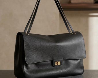 Weiche Ledertasche | Lässige Tasche aus echtem Rindsleder mit verstellbarem Schultergurt