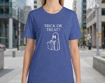 T-shirt met spookmotief voor 'trick or treat' | Halloween snoepzak T-shirt