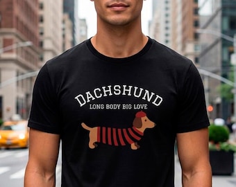 Teckel Langlijf Grote Liefde T-shirt | Teckel Illustratie
