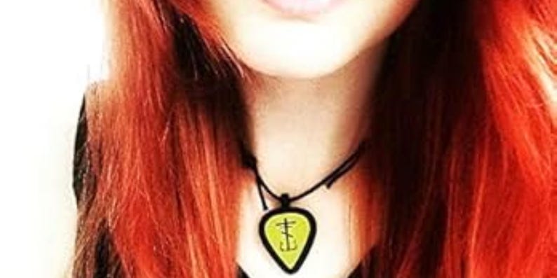 Guitar Pick Holder Necklace • Silicone Pendant • Wearable Pick Holder • Pickbandz image 11