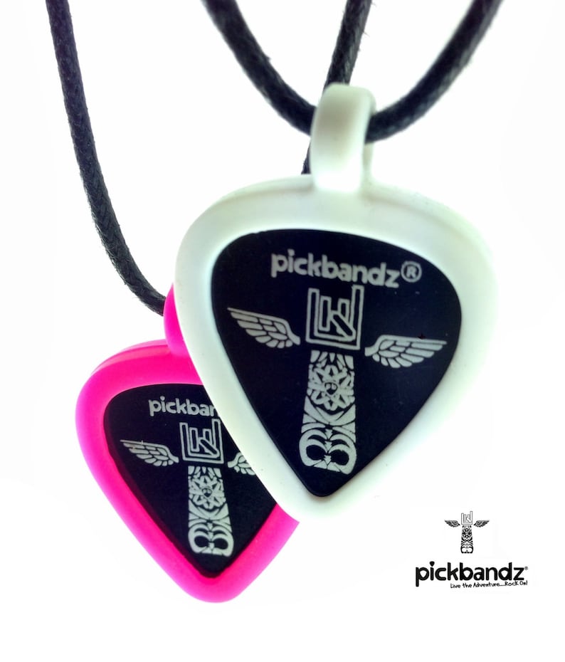 Guitar Pick Holder Necklace • Silicone Pendant • Wearable Pick Holder • Pickbandz image 3