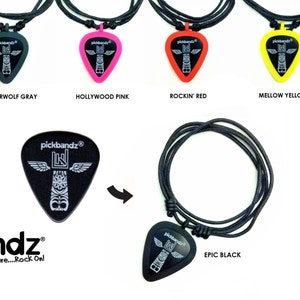 Guitar Pick Holder Necklace • Silicone Pendant • Wearable Pick Holder • Pickbandz image 17