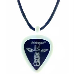 Guitar Pick Holder Necklace • Silicone Pendant • Wearable Pick Holder • Pickbandz Ghost White