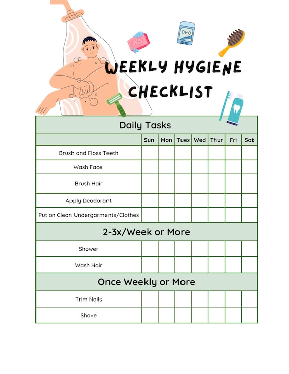 Printable Teenage Hygiene Checklist Printable Templat vrogue co Printable Teenage Hygiene Checklist Printable Templat vrogue co