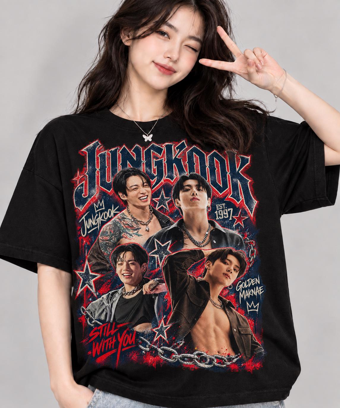 Vintage Jungkook Tshirt - Etsy