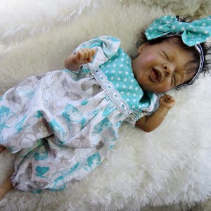 12 Inch Romper Set for Micro Mini Baby Silicone Reborn Art Doll! CLOTHING ONLY!