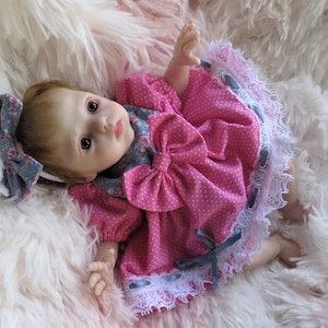 Micro Mini Dress Set for 9 Inch Silicone Reborn Baby Art Dolls!  CLOTHING ONLY! Free Shipping USA!