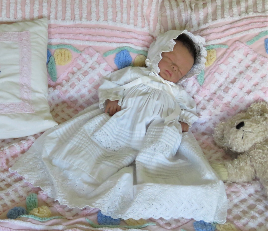 Vintage Remake Christening Gown for Reborn Baby Silicone Art Doll