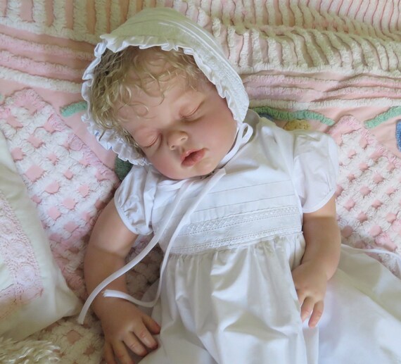 Vintage Christening Gown Dress for 9 12 Month Baby Toddler Reborn