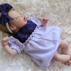 9-10 Inch Micro Mini Baby Cotton Romper Set for Silicone Reborn Art Dolls! CLOTHING ONLY!
