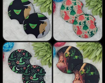 Wicked Neoprene Car Coasters