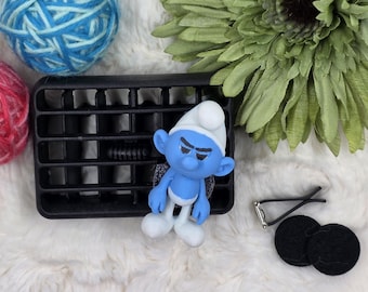 Grumpy Smurf Car Vent Clip