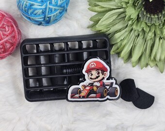 Mario Car Vent Clip or Badge Reel