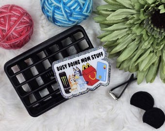 Bluey Mom Stuff Car Vent Clip or Badge Reel