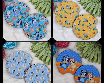Bluey Neoprene Car Coasters