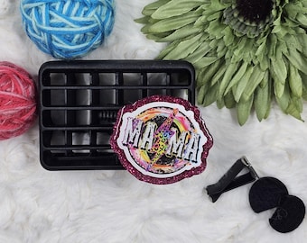 Mama Car Vent Clip or Badge Reel