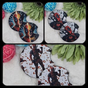 Dead Pool Neoprene Car Coasters