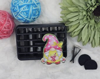 Pink Lemonade Gnome Car Vent Clip or Badge Reel
