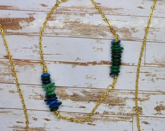 Necklace and anklet set