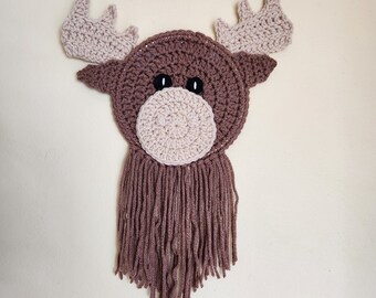 Woodland  crochet wall hanging