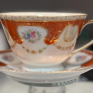 Orange China Set 1940s - Etsy