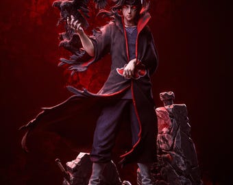 Itachi Uchiha Statue 1/6 Scale | Naruto Shippuden Hand Painted Resin Figure | Collectible Display Statue
