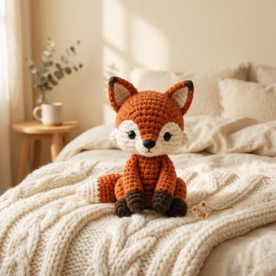 Crochet Fox Pattern | Amigurumi Fox PDF, Forest Animal Plush, Easy Crochet