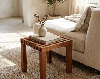 Manual para construir un taburete de madera con listones / Guía de carpintería escandinava con madera de haya
