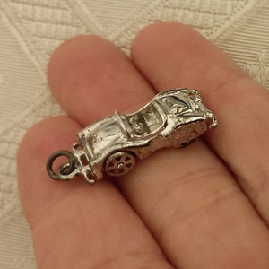 sport car charm sterling silver