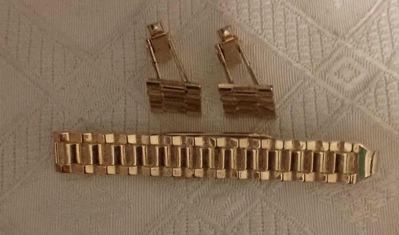 Hadley weave pattern cufflink set - image 9