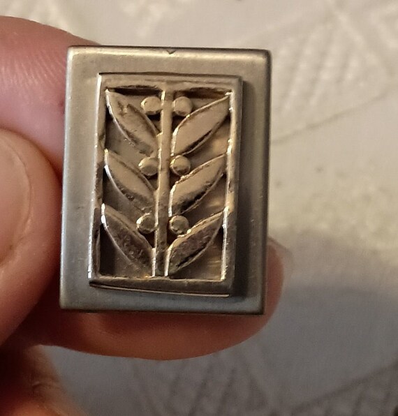 Swank leaf pattern cuff links - image 7