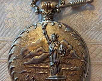 Limited edition statue of Liberty pocket watch