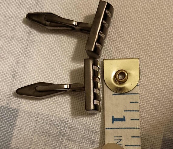 Kenneth cole rectangular striped cufflinks - image 5