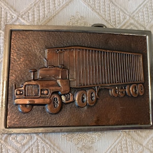 truck driver metal belt buckle