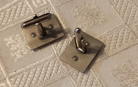 Swank leaf pattern cuff links - image 3