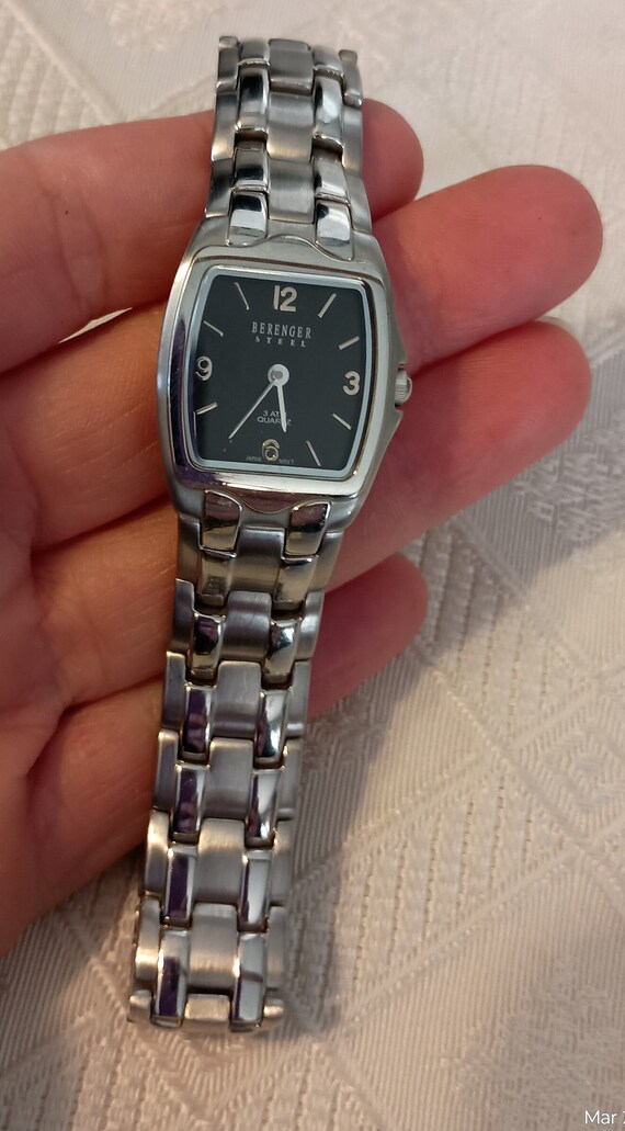 Vintage berenger steel watch - image 2