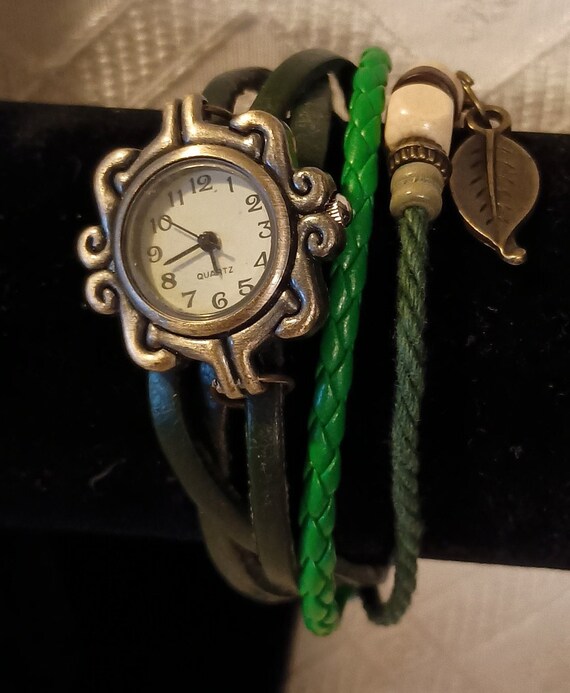 Faux Leather Strap Bracelet Watch American Exchange Men main image 4