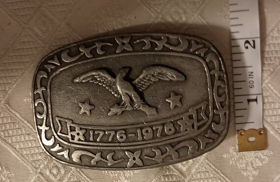 Boucle De Ceinture Vintage Chevrolet - Édition Bicentenaire USA 1776-1976, Occasion En Bon état