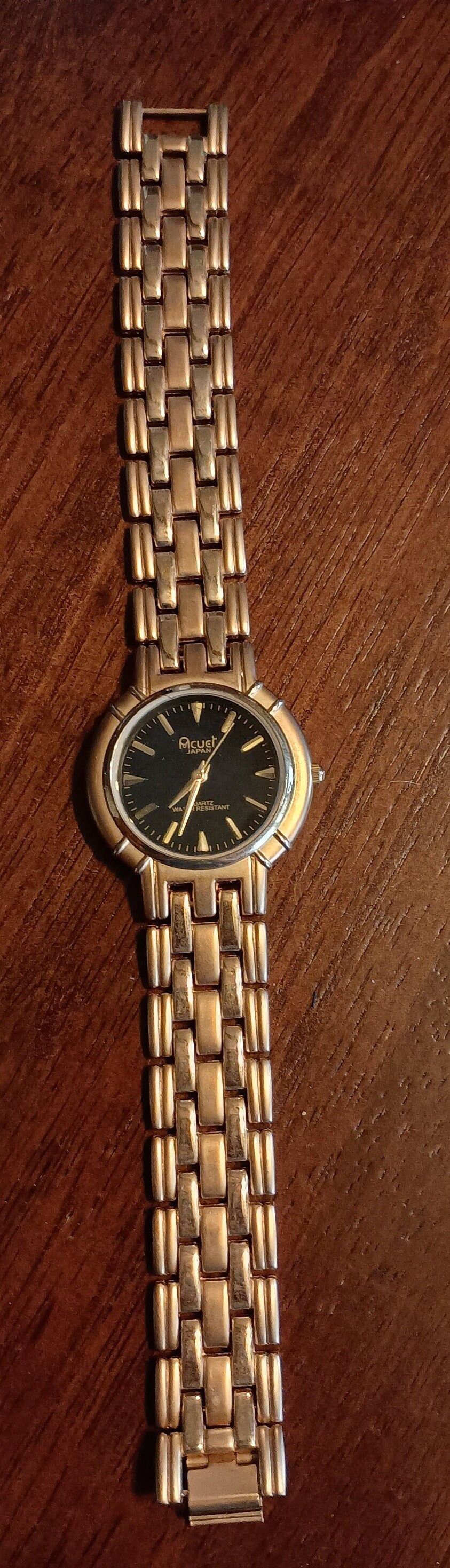 Acuet Japan Vintage Gold Tone Watch - Etsy display picture 1