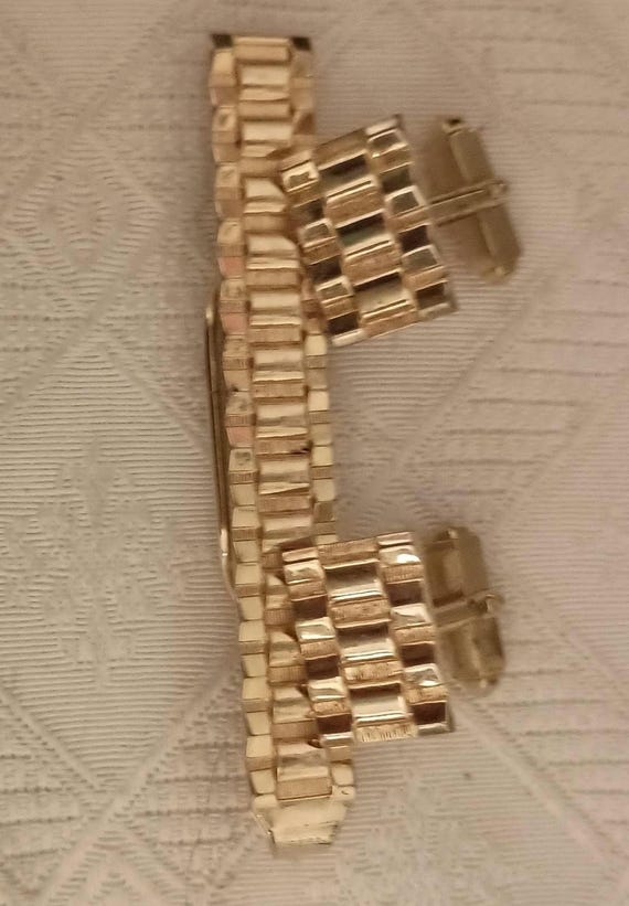 Hadley weave pattern cufflink set - image 4