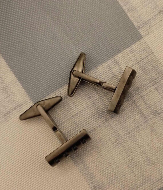 Kenneth cole rectangular striped cufflinks - image 4
