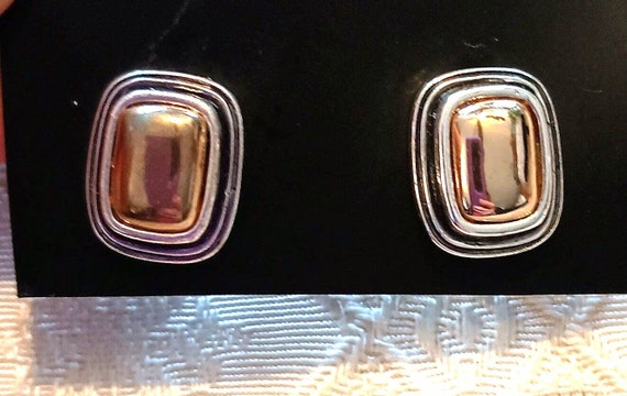 Napier two tone earrings